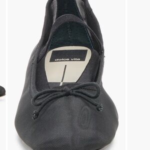 Dolce Vita Black Flats with Bow Detail